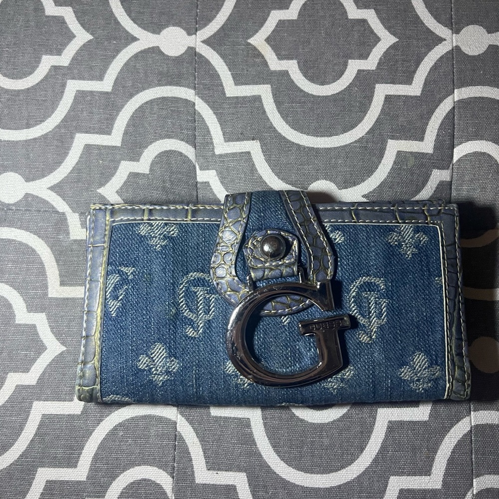 denim vintage Guess wallet😍